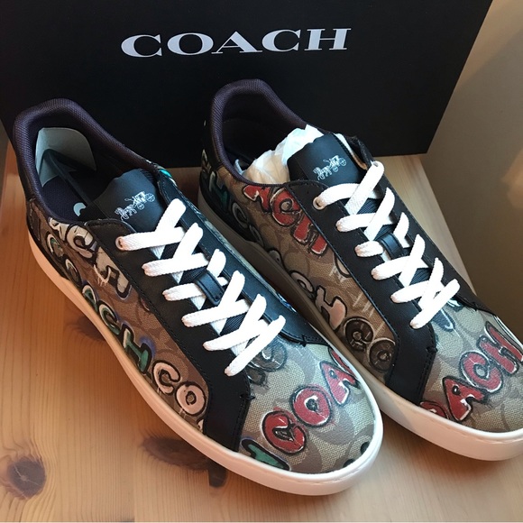 🥰 Coach X Mint + Serf Clip Low Top Sneaker In Signature Canvas - Picture 13 of 16